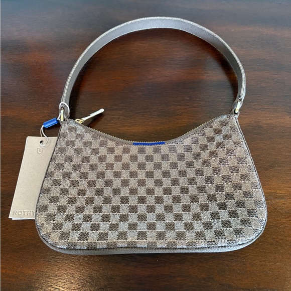 NWT Rothy’s The Mini Shoulder Bag in Light Pewter - Picture 5 of 8
